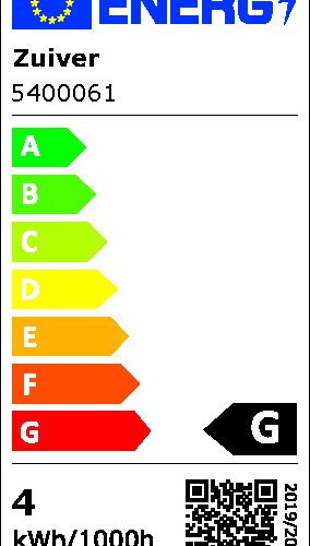 ZUIVER Diset vglampe - glas og sort metal