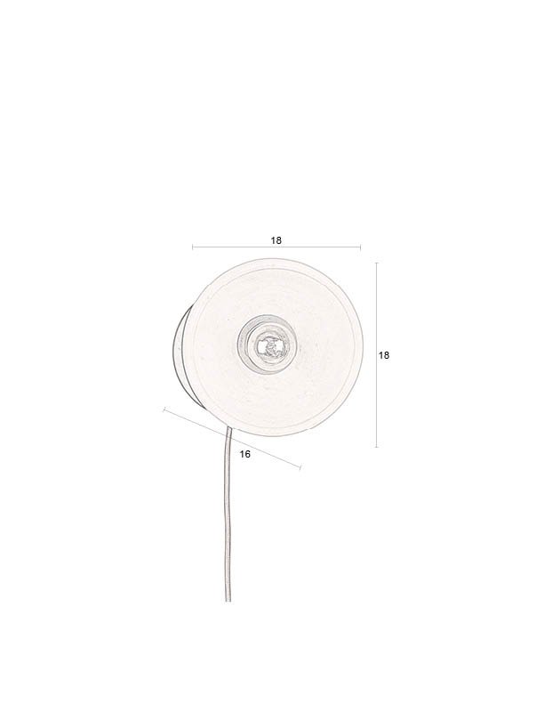 DUTCHBONE Zahra vglampe - terra terracotta og sort metal