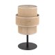 TK Calisto bordlampe - natur jute og sort metal