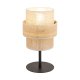 TK Calisto bordlampe - natur jute og sort metal