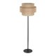 TK Calisto gulvlampe - natur jute og sort metal
