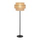 TK Calisto gulvlampe - natur jute og sort metal