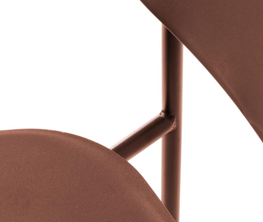 Kirkland spisebordsstol - terracotta og terracotta ben