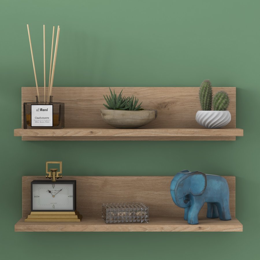 FUNZI LIVING E16 vghylde - valnddefarvet melamin (st med 2)