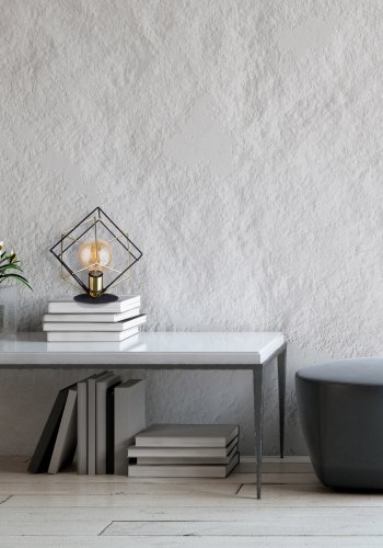 TK Alambre bordlampe - guld og sort stl
