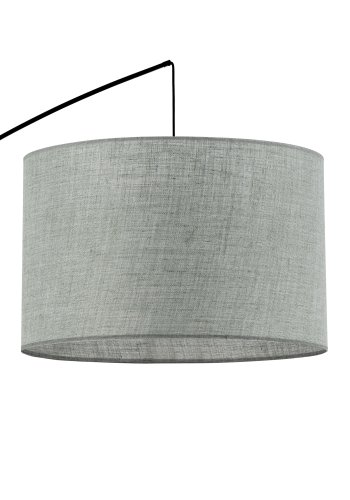 TK Moby gulvlampe - grn stof og sort metal