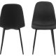 ACT NORDIC Celia spisebordsstol - sort stof og sort stl