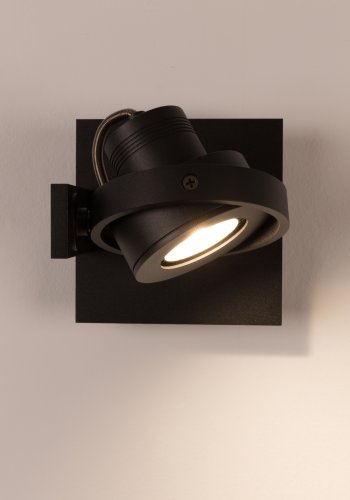 ZUIVER Luci-1 Dtw spot - sort aluminium