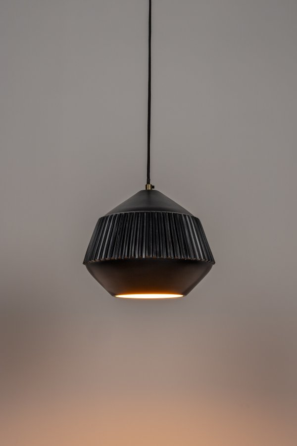 WHITE LABEL LIVING Aysa Wide loftlampe - sort aluminium