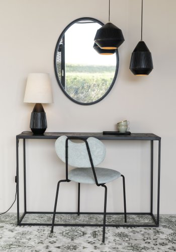 WHITE LABEL LIVING Aysa Wide loftlampe - sort aluminium