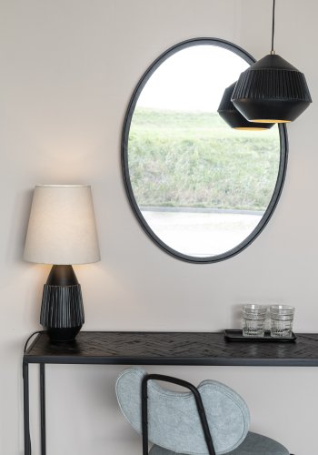 WHITE LABEL LIVING Aysa Wide loftlampe - sort aluminium