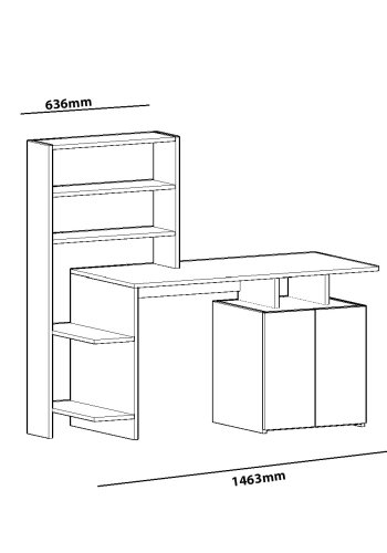 NORDVÄRK Melis arbejdsbord, valndhvid