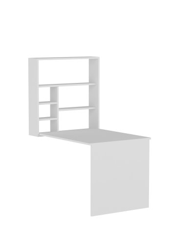 NORDVÄRK Sedir-studiebord, hvid