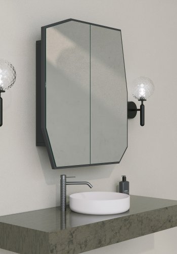 NORDVÄRK Kvarts badevrelsesskab, sort