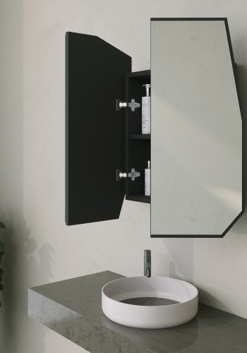 NORDVÄRK Kvarts badevrelsesskab, sort