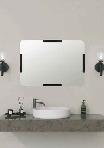 NORDVÄRK Kode dekorativt spejl, sort