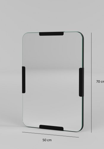 NORDVÄRK Kode dekorativt spejl, sort