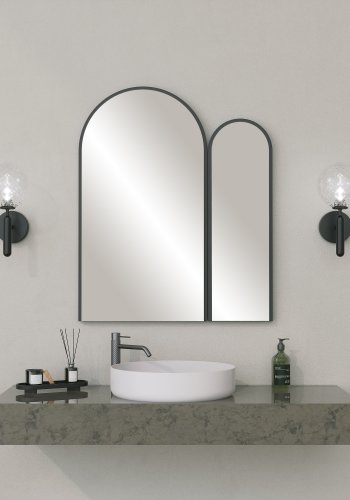 NORDVÄRK Classe dekorativt spejl, sort
