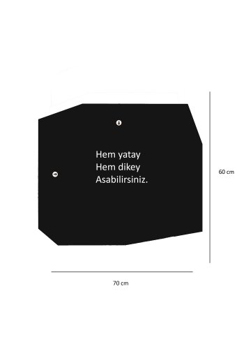 NORDVÄRK Kvarts dekorativt spejl, sort