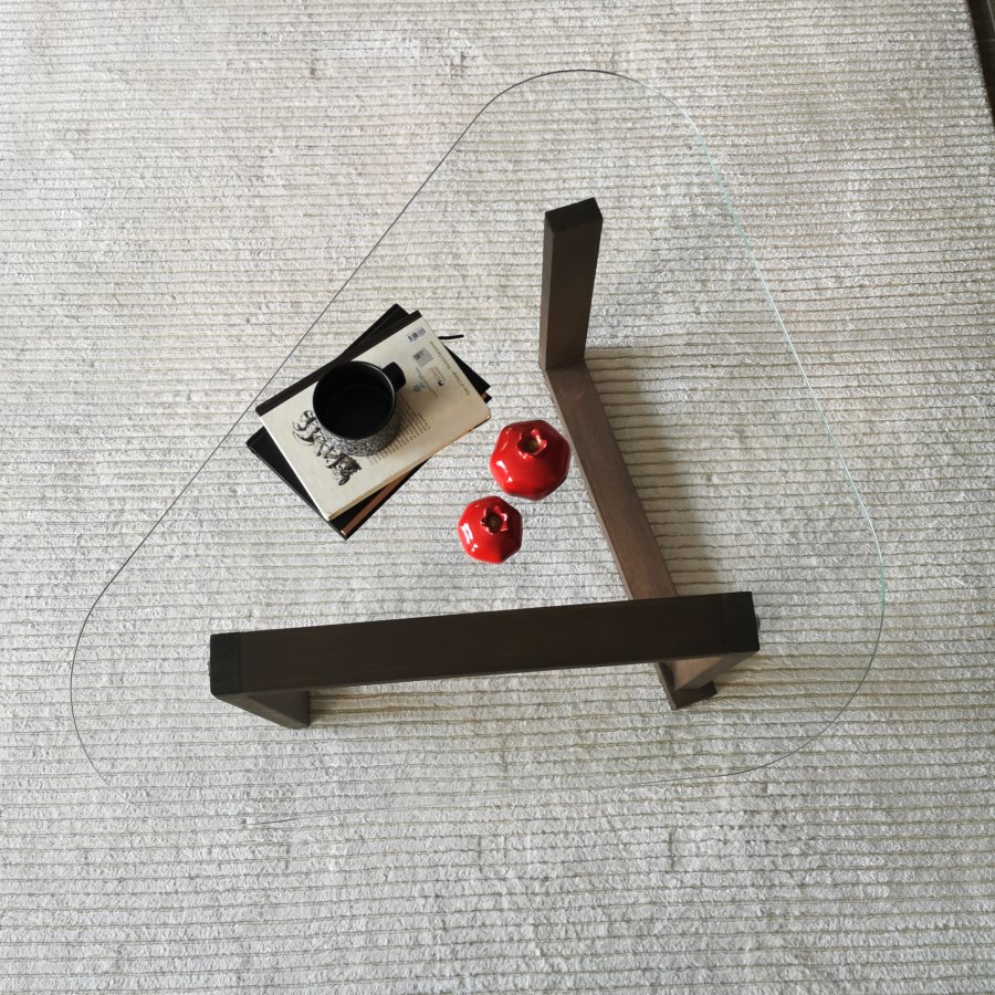 NORDVÄRK Cam sofabord, valnd