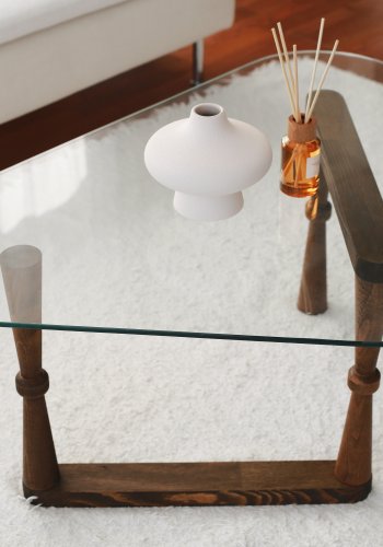 NORDVÄRK Cam sofabord, valnd