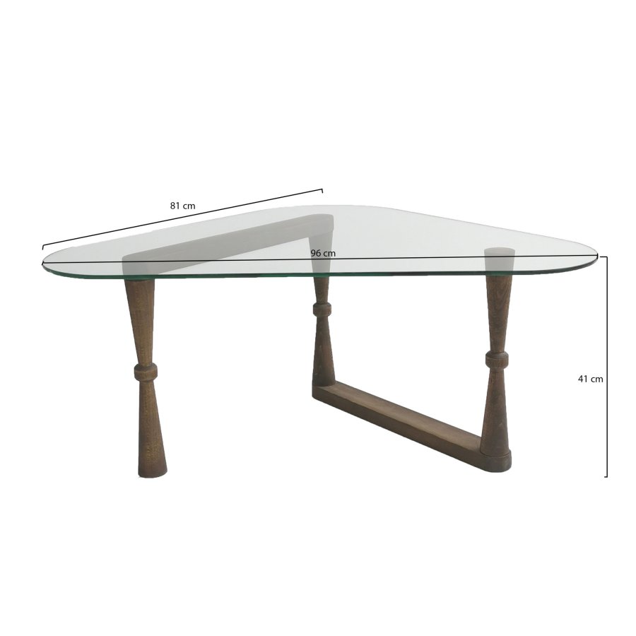 NORDVÄRK Cam sofabord, valnd