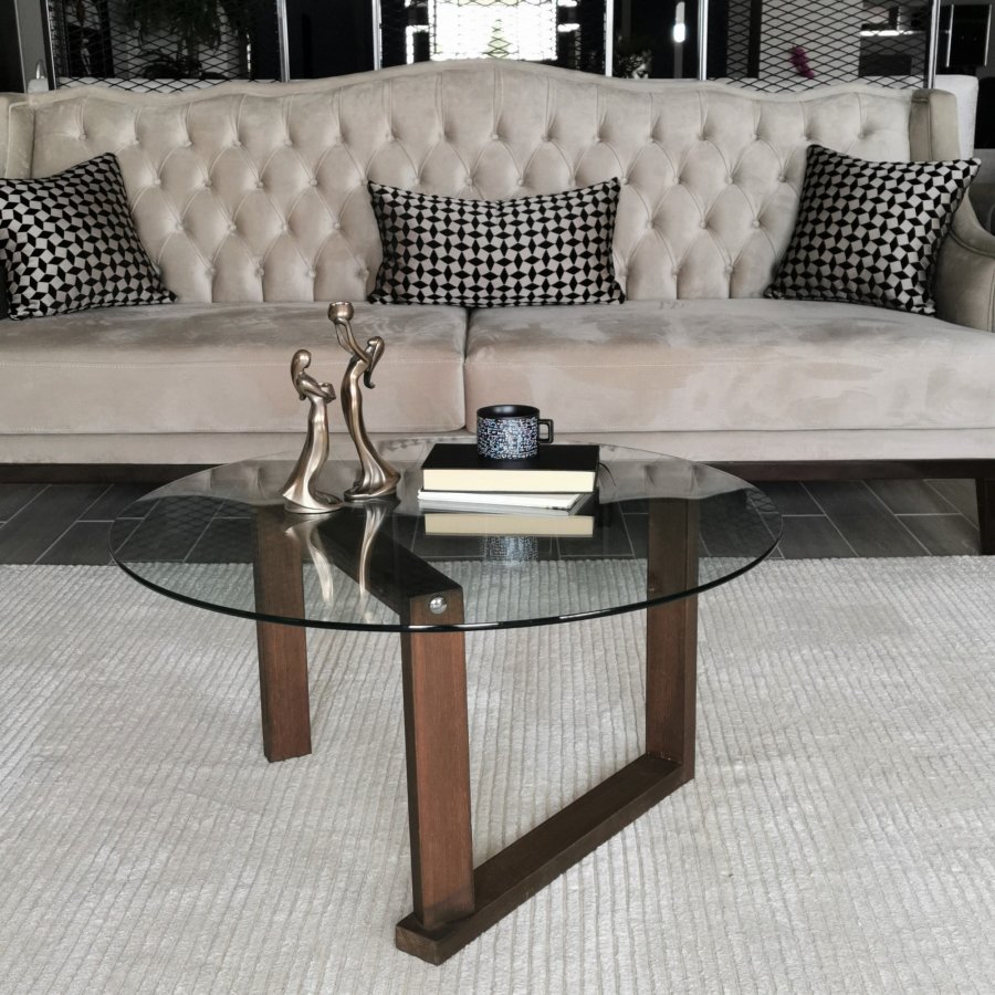 NORDVÄRK Yuvarlak sofabord, valnd