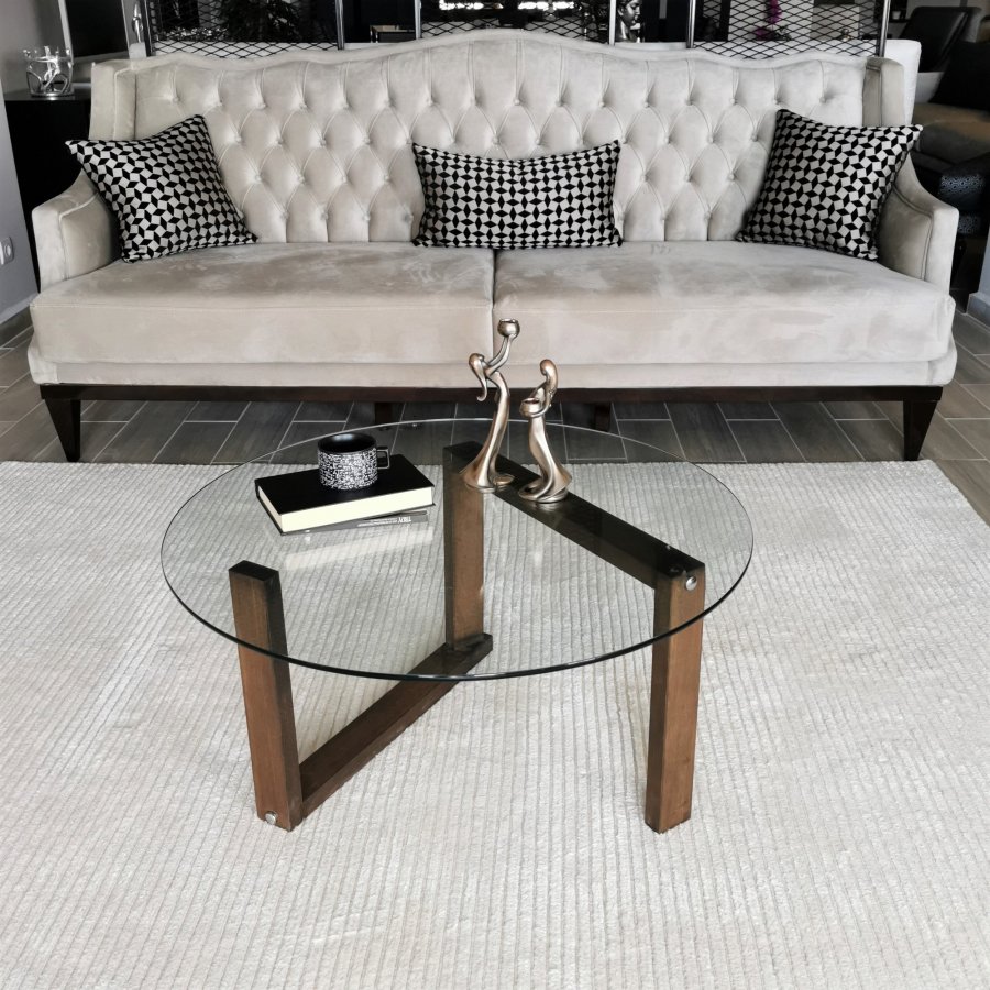 NORDVÄRK Yuvarlak sofabord, valnd