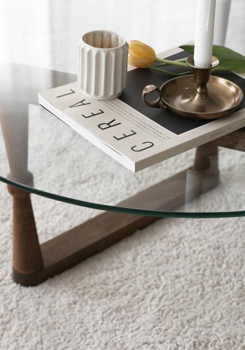 NORDVÄRK Yuvarlak sofabord, valnd