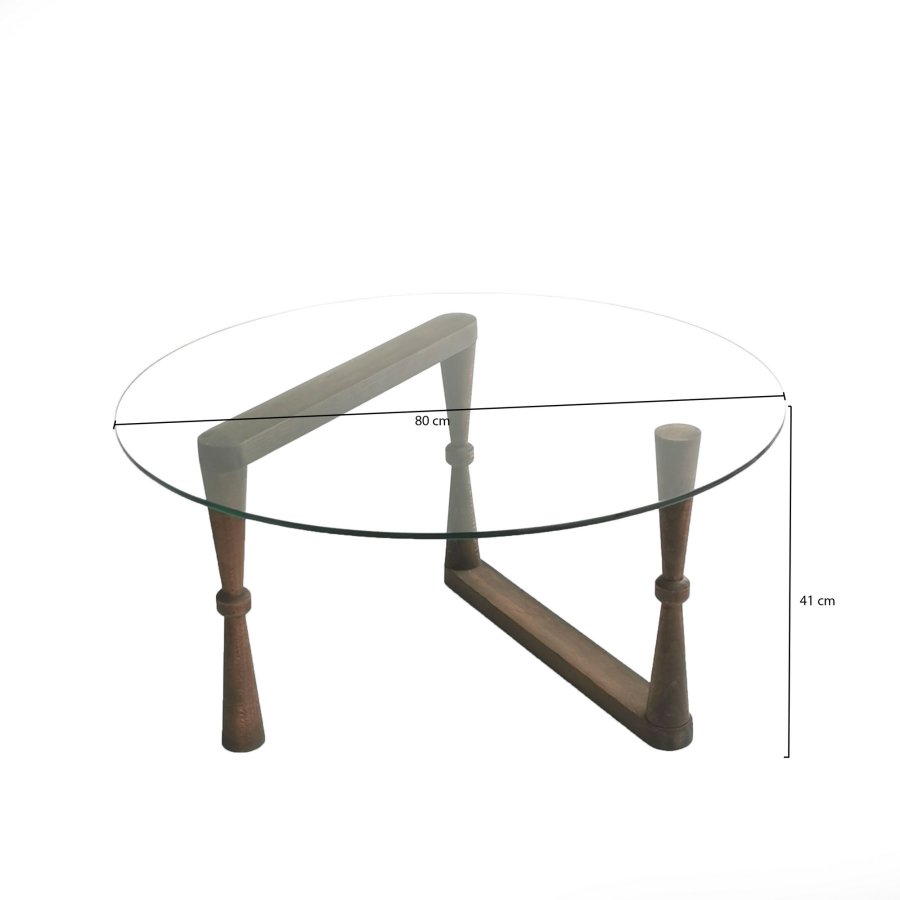 NORDVÄRK Yuvarlak sofabord, valnd