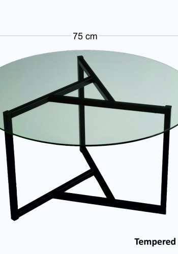 NORDVÄRK Trio sofabord, gennemsigtigSort