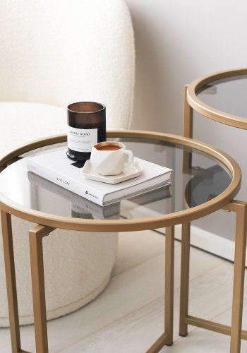 NORDVÄRK S406 Sofabordsst, guldRg