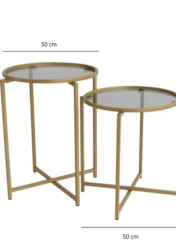 NORDVÄRK S406 Sofabordsst, guldRg