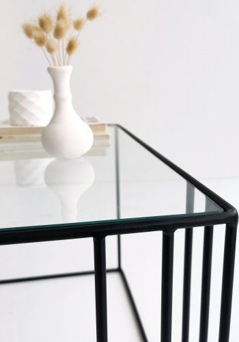 NORDVÄRK Outline sofabord, sort