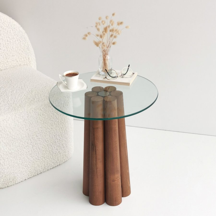 NORDVÄRK Pianeta sofabord, valnd