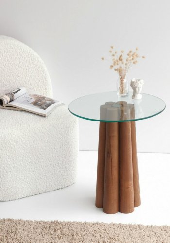 NORDVÄRK Pianeta sofabord, valnd