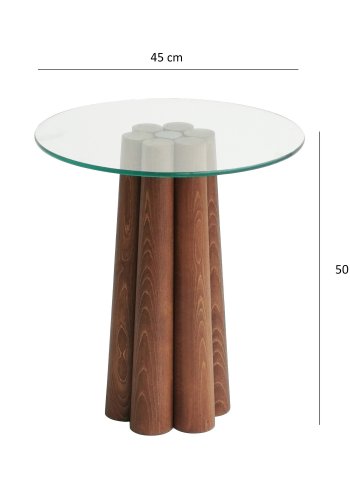 NORDVÄRK Pianeta sofabord, valnd