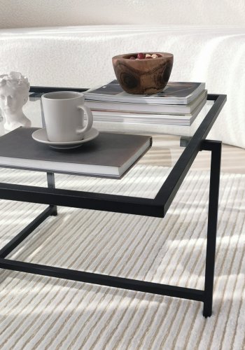 NORDVÄRK Sun sofabord, sort