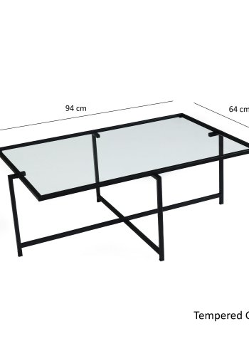 NORDVÄRK Sun sofabord, sort