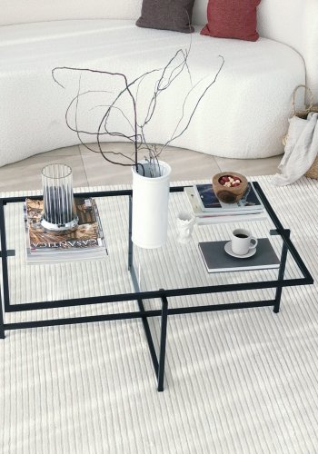 NORDVÄRK Sun sofabord, sort