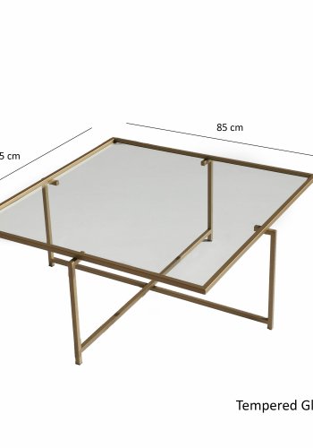 NORDVÄRK Sol sofabord, guld