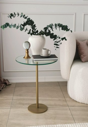 NORDVÄRK Socialt sofabord, guld