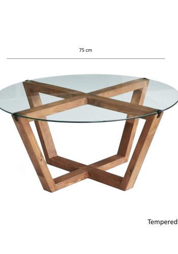 NORDVÄRK Lotus sofabord, tr