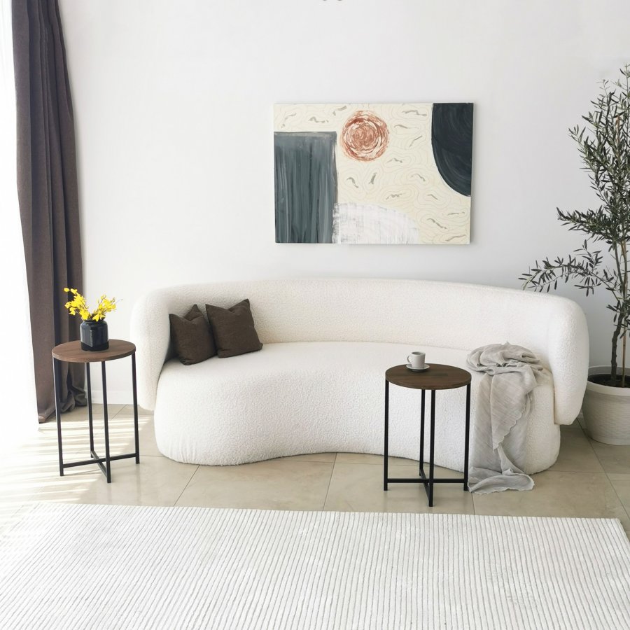 NORDVÄRK Neta sofabord, valnd