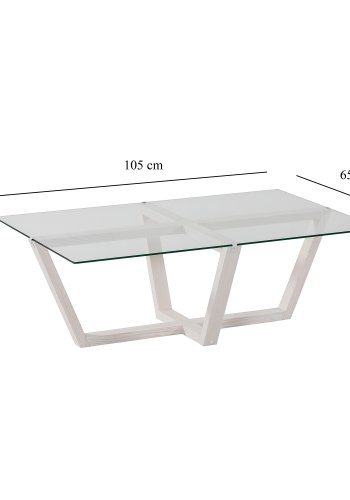 NORDVÄRK Amalfi sofabord, hvid