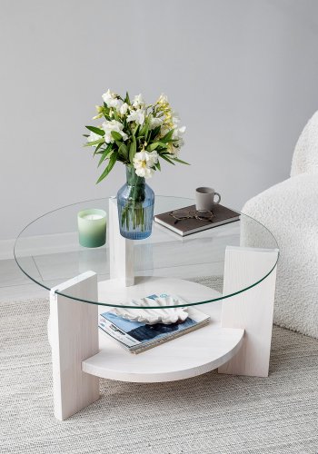 NORDVÄRK Mondo sofabord, hvid