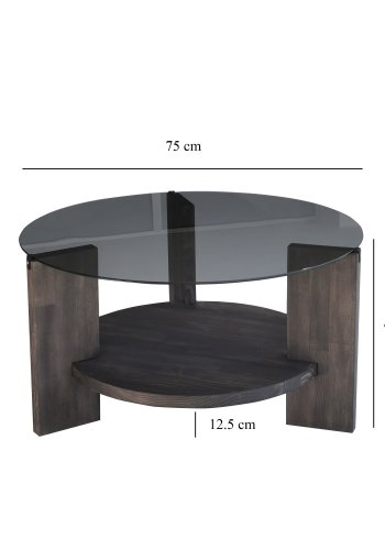 NORDVÄRK Mondo sofabord, antracitMrkebrun