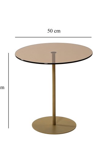 NORDVÄRK Chill sidebord, guldBronze