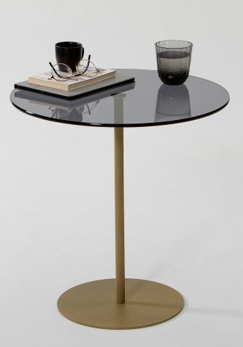 NORDVÄRK Chill sidebord, guldMrkegr