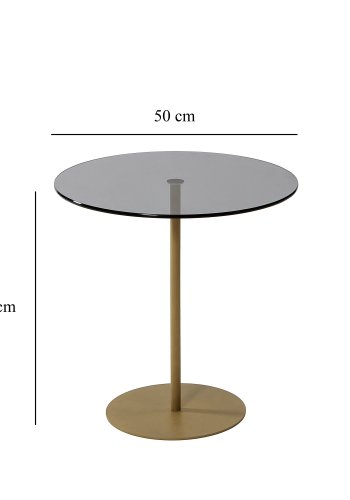 NORDVÄRK Chill sidebord, guldMrkegr